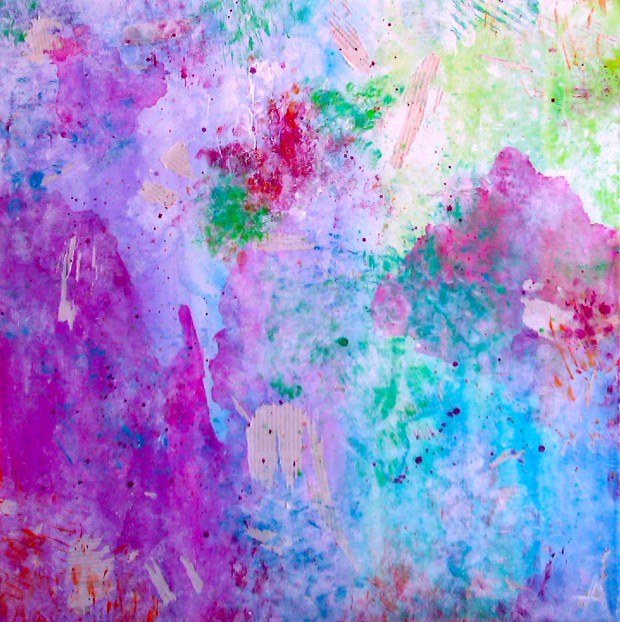 Técnica mixta sobre lienzo, 60x60cm, 250€. Vendido/verkauft